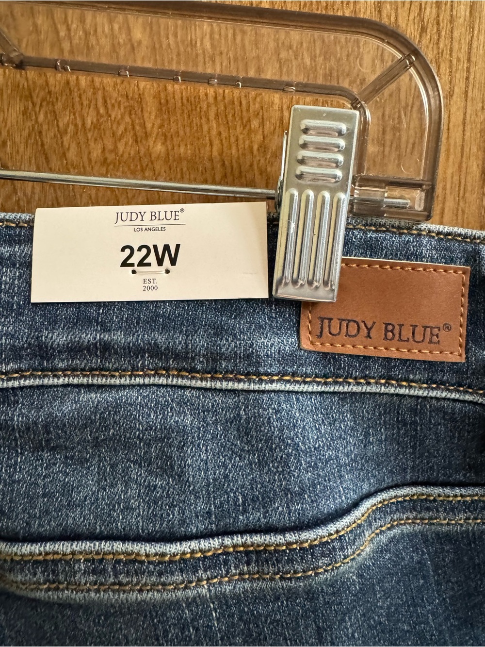 Judy Blue Womens 22W Wide Leg Button Fly High Rise Denim Jeans Stretch NEW NWT - Picture 8 of 11